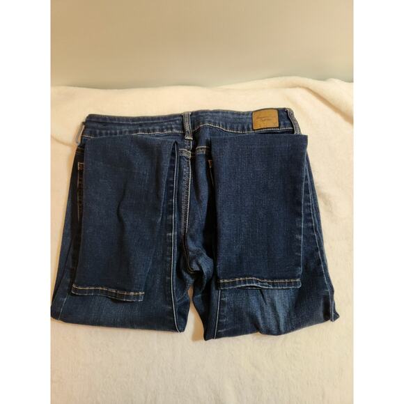 American Eagle Jeans Womens 8 Regular Blue Jegging Straight Super Stretch - Picture 6 of 11